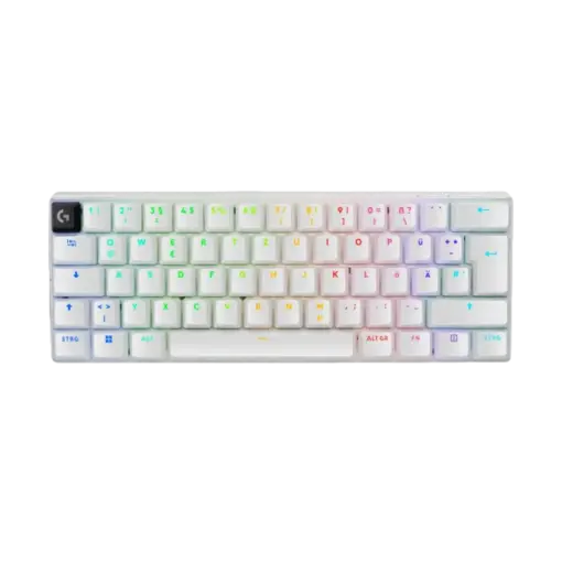 מקלדת גיימינג אלחוטית –Logitech G Pro X 60 TKL בצבע לבן