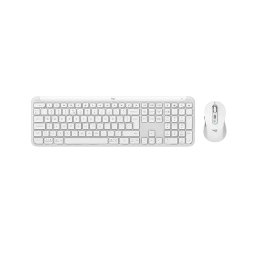 סט אלחוטי - Logitech MK950 SLIM מבית Logitech בצבע Off-white