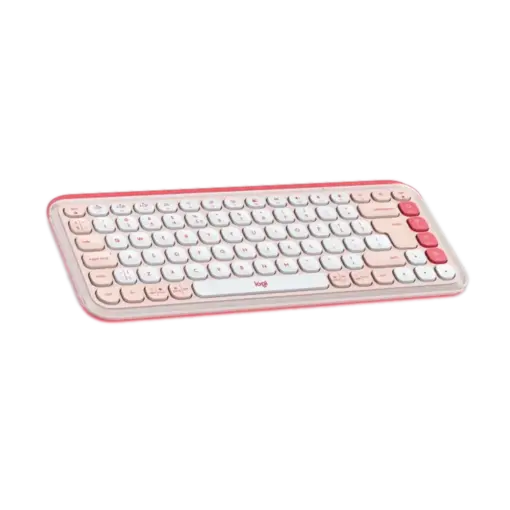 מקלדת אלחוטית בצבע ורוד LOGITECH POP ICON KEYS