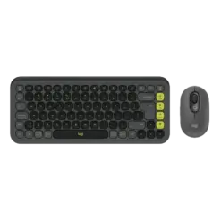 סט מקלדת ועכבר אלחוטיים בצבע גרפיט LOGITECH POP ICON COMBO