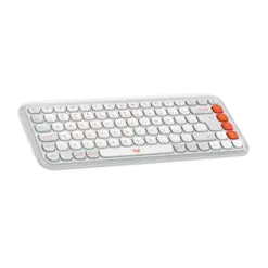 סט מקלדת ועכבר אלחוטיים בצבע אוף-וויט LOGITECH POP ICON COMBO