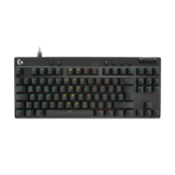 מקלדת גיימינג חוטית PRO X TKL RAPID בצבע שחור מבית LOGITECH