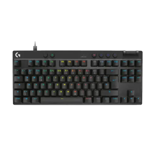 מקלדת גיימינג חוטית PRO X TKL RAPID בצבע שחור מבית LOGITECH