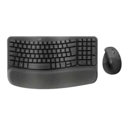 Logitech Wave Keys & Lift Combo Graphite – סט מקלדת ועכבר