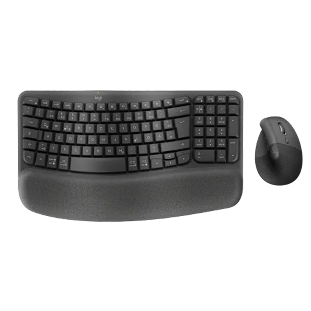 Logitech Wave Keys & Lift Combo Graphite – סט מקלדת ועכבר