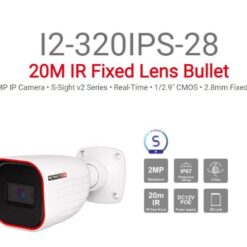 מצלמת צינור Provision IP 2MP 3.6mm Fixed IP67 SD Card 20m IR