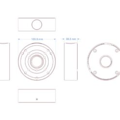 Alternative view of קופסאת חיבורים קטנה למצלמות AHD IP JB12IP64