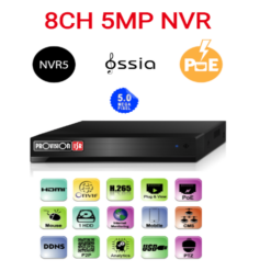 מערכת הקלטה לשמונה מצלמות Provision 5mp NVR5-8200PX POE