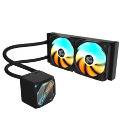 Alternative view of קירור נוזלי כפול Gigabyte Gaming 240 2XARGB 120MM Fan Black