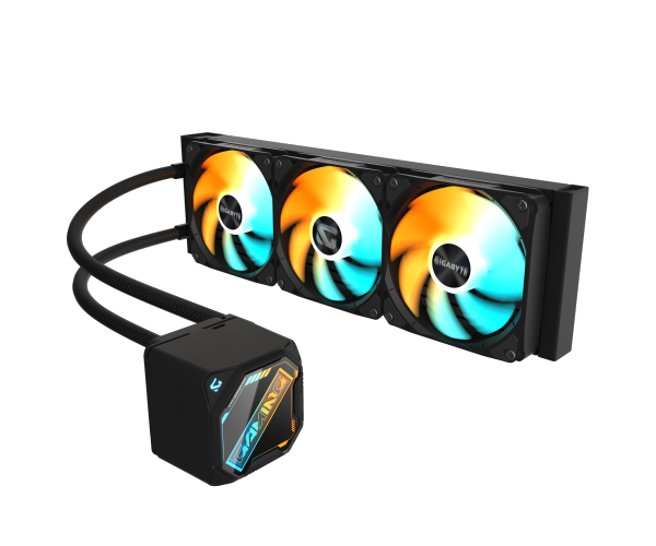 קירור נוזלי משולש Gigabyte Gaming 360 3XARGB 120MM Fan Black – תמונה 2