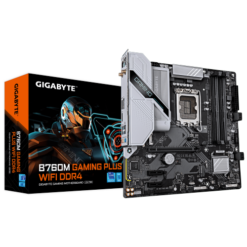 לוח אם GIGABYTE B760M GAMING PLUS WIFI DDR4 mATX LGA 1700 1GbE