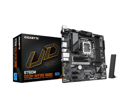 לוח אם Gigabyte B760M DS3H WF6E GEN5 Micro-Atx DDR5