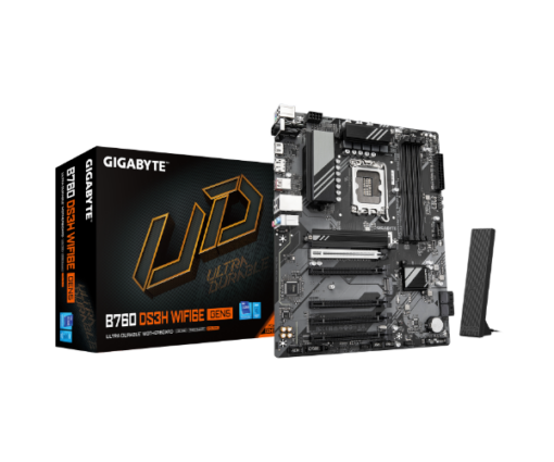 לוח אם B760 DS3H WF6E GEN5 ATX DDR5 PCIE5.0X16 WIFI6E Gigabyte