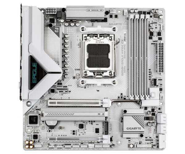 לוח אם GIGABYTE B850M EAGLE WIFI6E ICE M-ATX DDR5 AM5 BT 2.5GB – תמונה 2