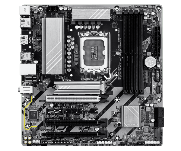 לוח אם GIGABYTE B860M DS3H 1.0 Micro-ATX DDR5 LGA1851 2.5GbE Lan – תמונה 2