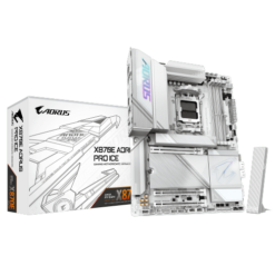 לוח אם GIGABYTE X870E AORUS PRO ICE ATX DDR5 WIFI7 AM5 2.5GBE LAN