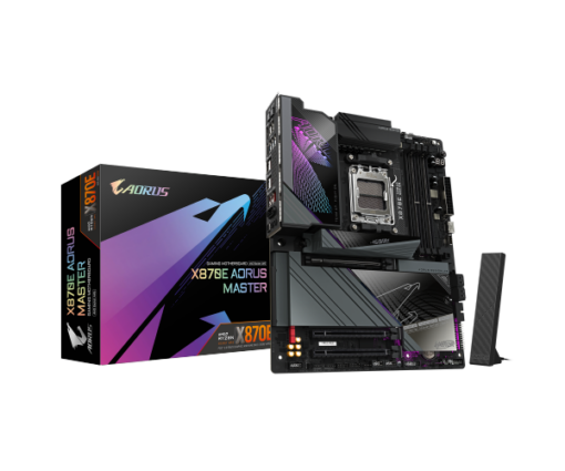 לוח אם GIGABYTE X870E AORUS MASTER WIFI 7 ATX DDR5 AM5 5GBE LAN