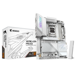 לוח אם GIGABYTE X870E AORUS PRO ICE WIFI7 ATX DDR5 AM5 BT 2.5GBE