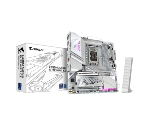 לוח אם אינטל GIGABYTE Z890M AORUS ELITE WIFI7 ICE WIFI7 BT PCIE 5