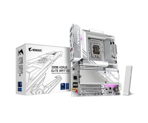 לוח לאינטל דור 15 Gigabyte Z890 AORUS ELITE WIFI7 ICE ATX LGA1851