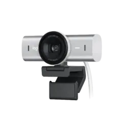 מצלמת רשת Logitech MX Brio 4K Ultra HD Pale Grey חיישן 30fps זום מקצועי באחריות יבואן רשמי