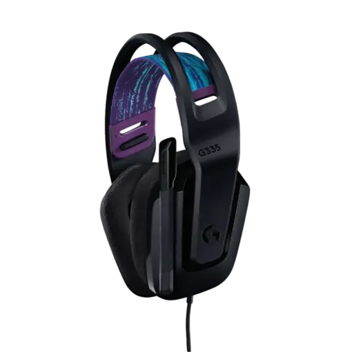 אוזניות גיימינג חוטיות Logitech G335 – חיבור 3.5 מ"מ – רב-פלטפורמה – שחור