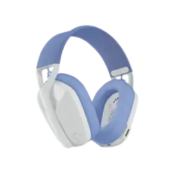 אוזניות אלחוטיות בצבע לבן דגם Logitech G435 Wireless