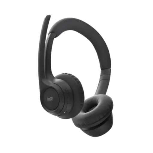 אוזניות אלחוטיות Logitech Zone 300 – Bluetooth מרובה נקודות – מיקרופון כפול מבטל רעשים – סוללה עד 20 שעות – שחור