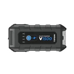 בוסטר התנעה נייד TOPDON V1500 1500A עם פנס LED, יציאות USB ו-DC, באחריות יבואן רשמי