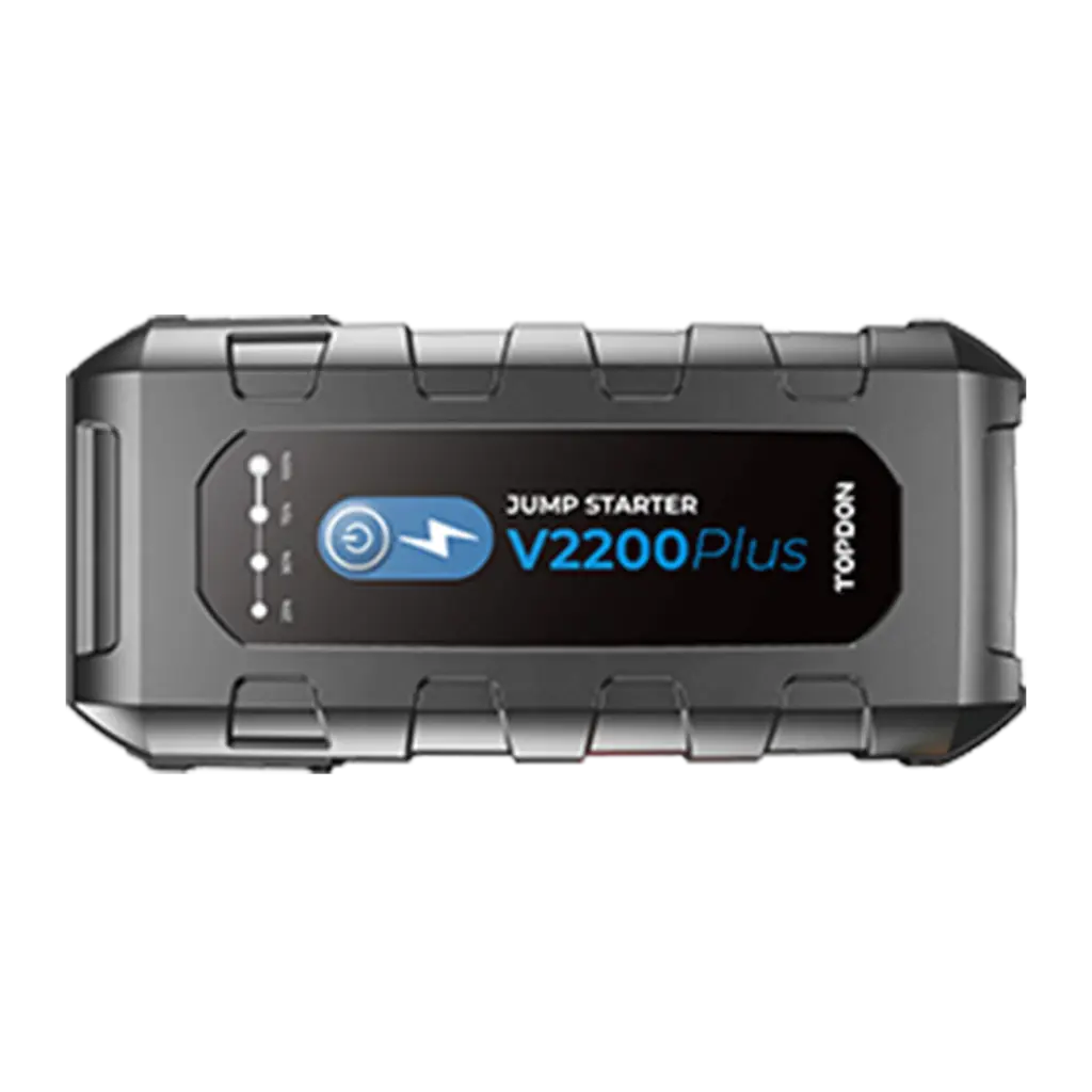 בוסטר התנעה לרכב TOPDON V2200Plus 2200A 12V עד 8L בנזין 6L דיזל באחריות יבואן רשמי