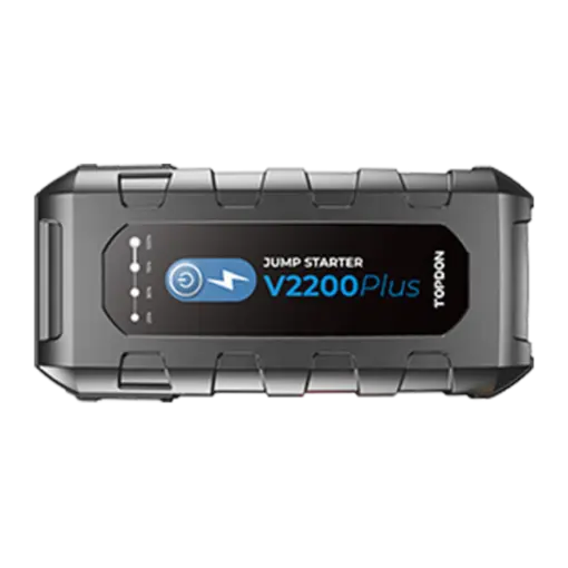 בוסטר התנעה לרכב TOPDON V2200Plus 2200A 12V עד 8L בנזין 6L דיזל באחריות יבואן רשמי