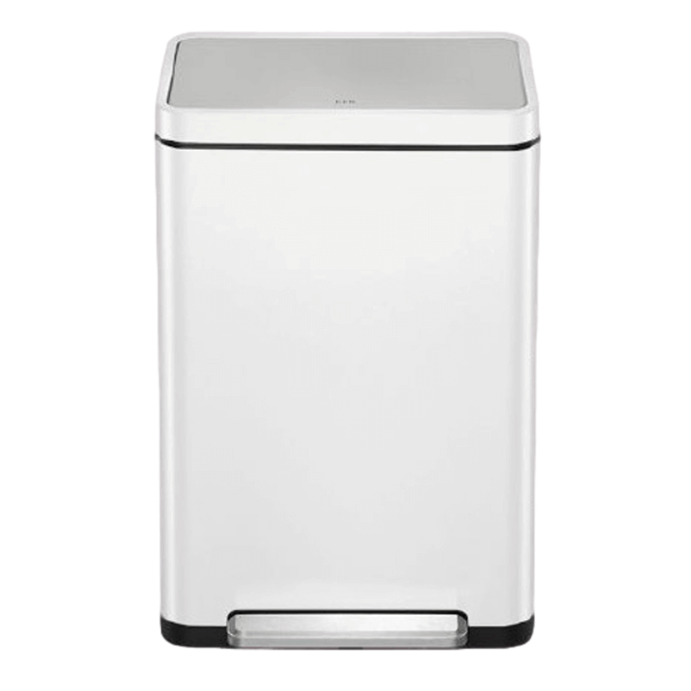 פח רגלית EKO X-CUBE 45L בצבע לבן