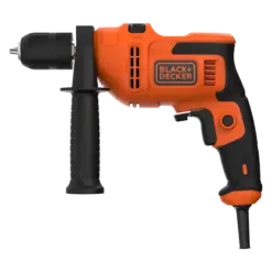מקדחה פטישון חשמלית BLACK&DECKER 500W עם מנוע חזק 2800 סל"ד באחריות יבואן רשמי לשנתיים