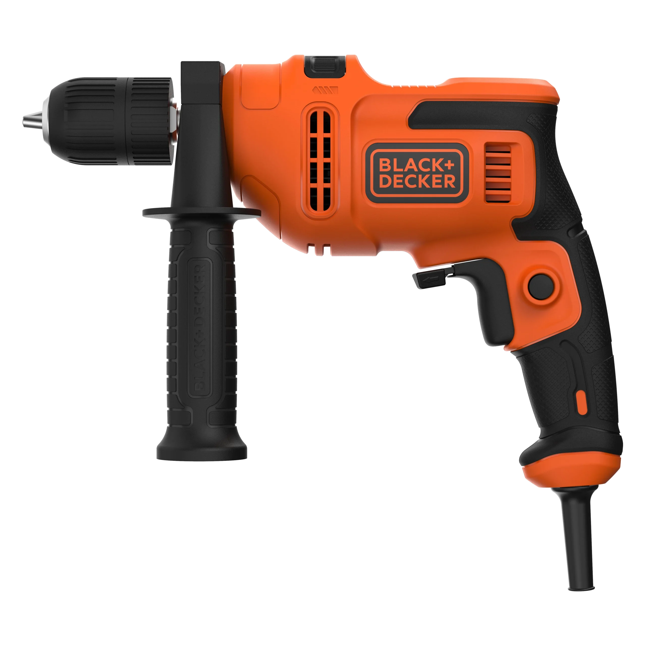 מקדחה פטישון חשמלית BLACK&DECKER 500W עם מנוע חזק 2800 סל"ד באחריות יבואן רשמי לשנתיים