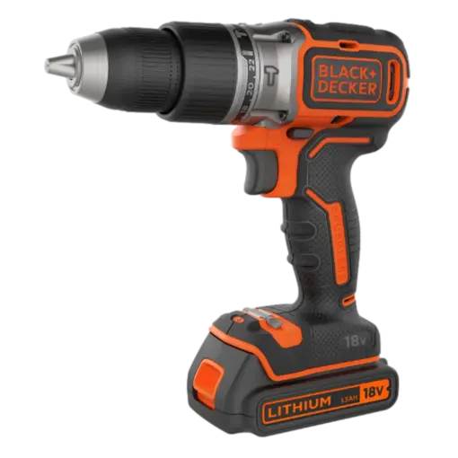 מקדחת פטיש 18V אלחוטי + 20ACC דגם BDCHD18D1KA-QW מבית BLACK&DECKER