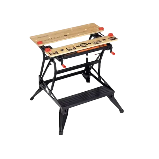 שולחן עבודה מתקפל BLACK&DECKER Workmate 825 Deluxe עם מערכת הידוק מתקדמת, 3 מצבי עבודה, נשיאת משקל עד 250 ק"ג, באחריות יבואן רשמי