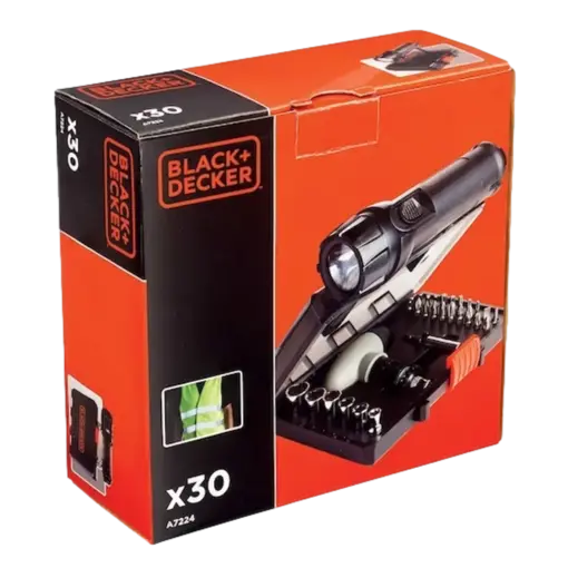 ערכת SOS עם פנס דגם A7224-XJ מבית BLACK+DECKER