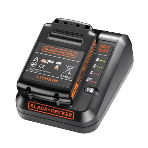 סוללת 18V 2.0Ah ומטען דגם BDC2A20-QW מבית BLACK&DECKER