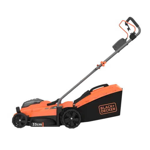 מכסחת דשא נטענת Black+Decker BCMW3318N – רוחב כיסוח 33 סמ