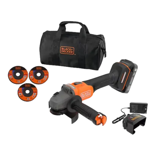 מטחנת זווית דגם BCG6L8D1S-QW מבית BLACK&DECKER