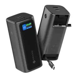 Alternative view of סוללת טעינה ניידת מתקדמת עם כבל נשלף MPBC20PD130W מבית Miracase