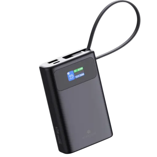 סוללה ניידת Miracase MPB20C45W – טעינה חכמה ומהירה בהספק של עד 45W