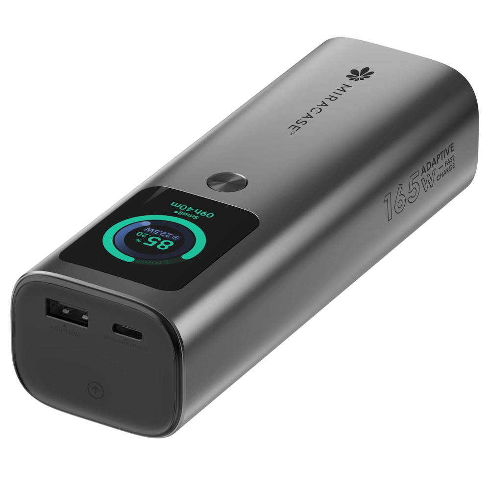 סוללה ניידת Miracase MPB20RC165W – טעינה חכמה עם מסך מידע וממשק מתקדם