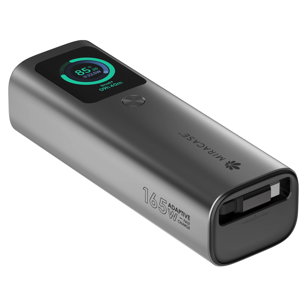 סוללה ניידת Miracase MPB20RC165W – טעינה חכמה עם מסך מידע וממשק מתקדם – תמונה 3