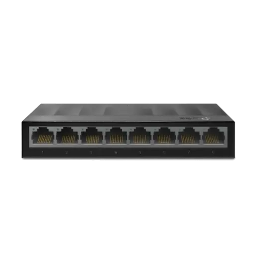 מתג שולחני TP-Link LS108G 8 פורטים 1000Mbps מתכתי באחריות יבואן רשמי 3 שנים