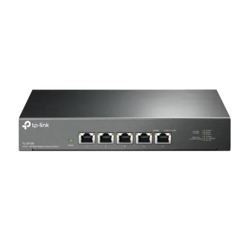 מתג רשת TP-LINK 5 פורט עם 4 יציאות PoE 10/100/1000Mbps, 15.4W לפורט, באחריות יבואן רשמי 3 שנים