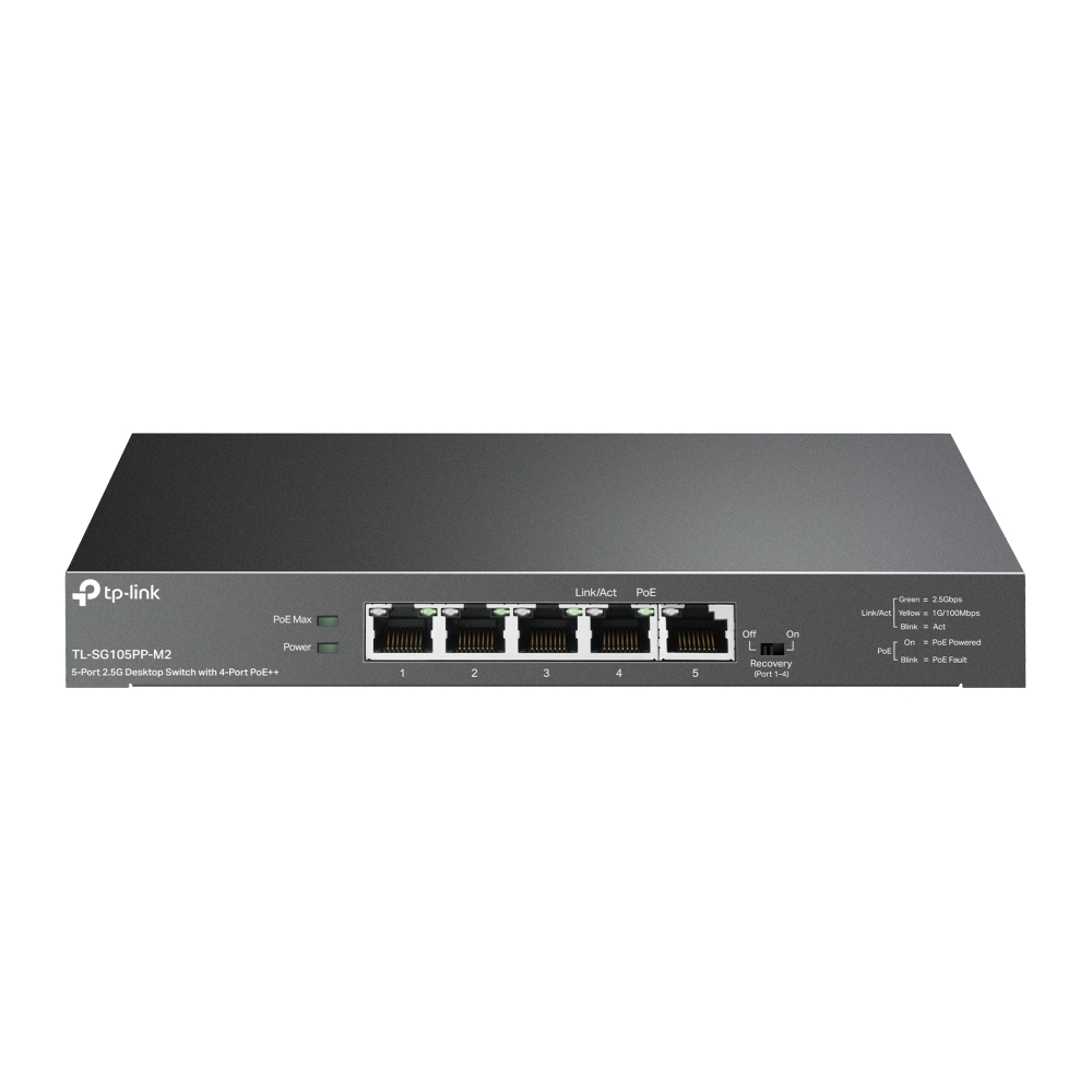 סוויץ' ++TL-SG105PP-M2 2.5G PoE מבית TP-LINK – תמונה 2