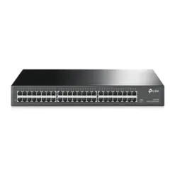 מתג רשת TP-LINK 48 פורט ג'יגה RJ45 10/100/1000 לארון תקשורת 19 אינץ' באחריות יבואן רשמי 3 שנים