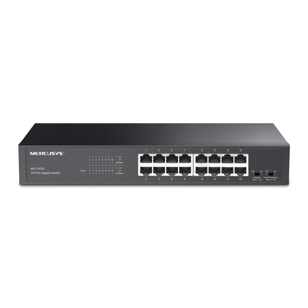 MS116GS 16-Port Gigabit Switch מבית MERCUSYS – תמונה 4