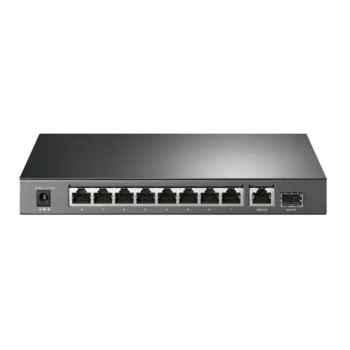 מתג שולחני 8 פורטים POE+ גיגה SFP עם תמיכה מלאה באחריות יבואן רשמי